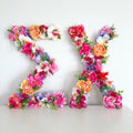 Floral greek letter Sigma Chi monogram for sorority and fraternity decor
