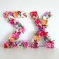 Floral greek letter Sigma Chi monogram for sorority and fraternity decor