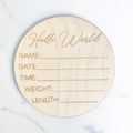 Hospital Birth Announcement Sign, Hospital Announcement Sign, Gender Neutral Baby Shower Gift, Engraved Newborn Stats, Newborn Photo Prop