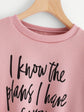 Jeremiah 29:11 sweatshirt back view in dusty mauve pink