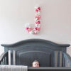 flower letter floral letter nursery decor blush nursery floral nursery