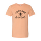 Just Bee Kind tee in Heather Dusty Blue color