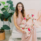 Floral letter flower initial for bridal shower decor and bride photo shoot