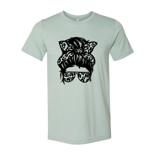 Messy Bun Shirt ring-spun cotton crew neck tee color variant 1