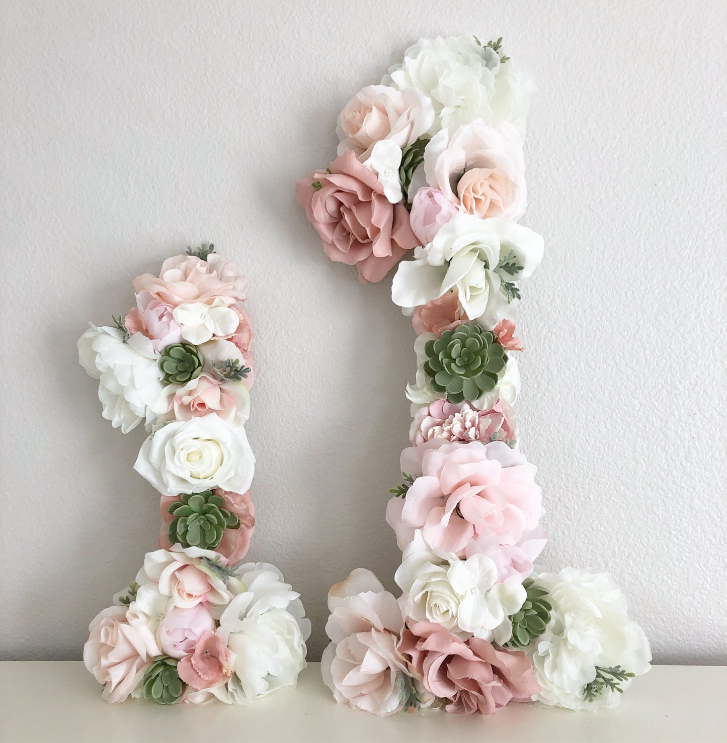 Flower Monogram Letter Personalized Wedding Gift