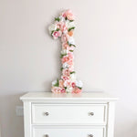 Custom Floral Number & Letter First Birthday Prop