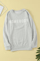 HOMEBODY graphic sweatshirt print detail close-up