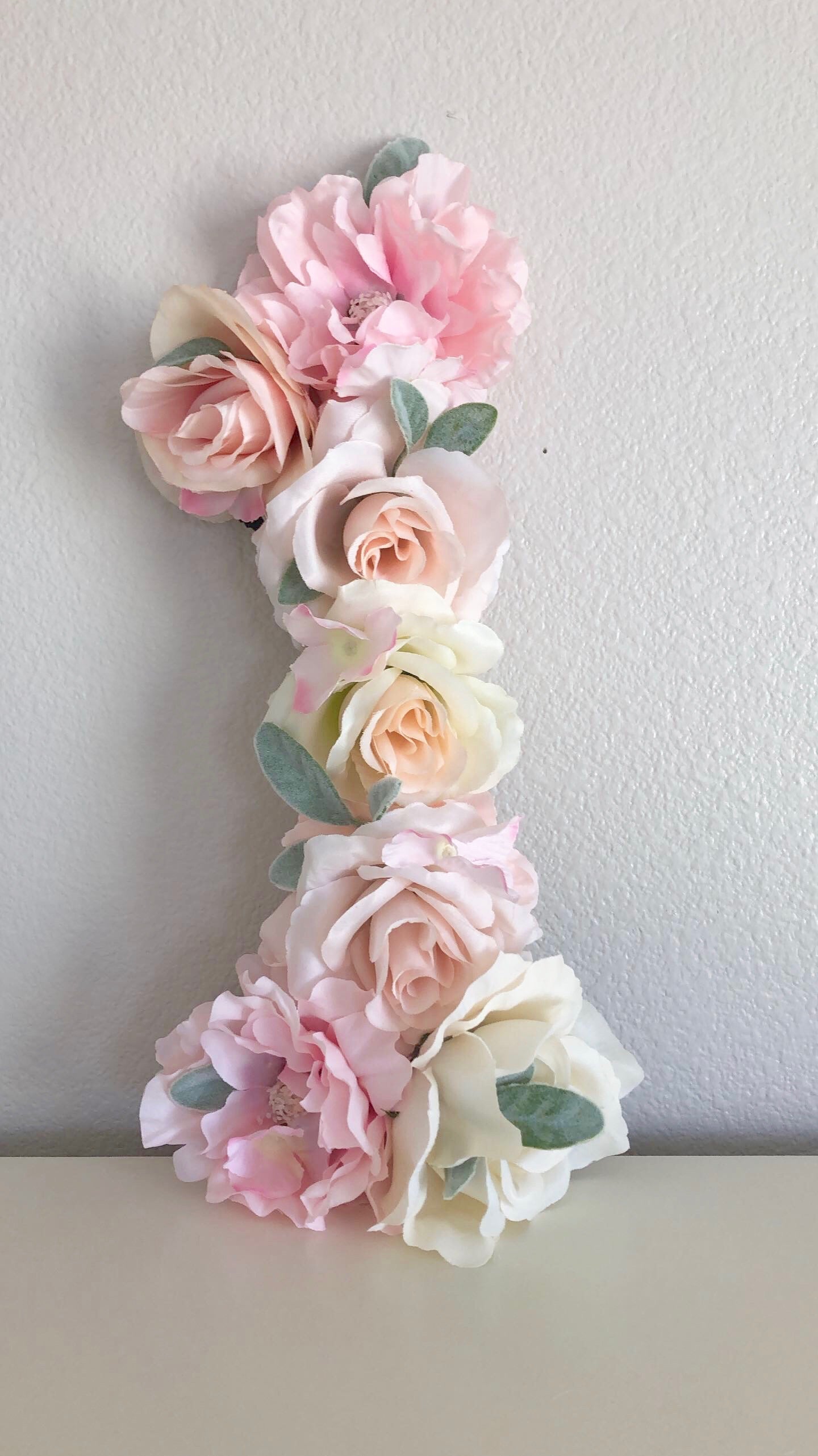 flower number floral number first birthday number 1st birthday photo