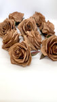 3.5" Toffee Brown Rose