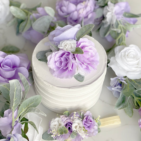 Girl Birthday Decorations, Girl Birthday Party, Flower Cake Topper, Smash Cake Topper, Wedding Cake Topper, Floral Arrangement Cake Topper