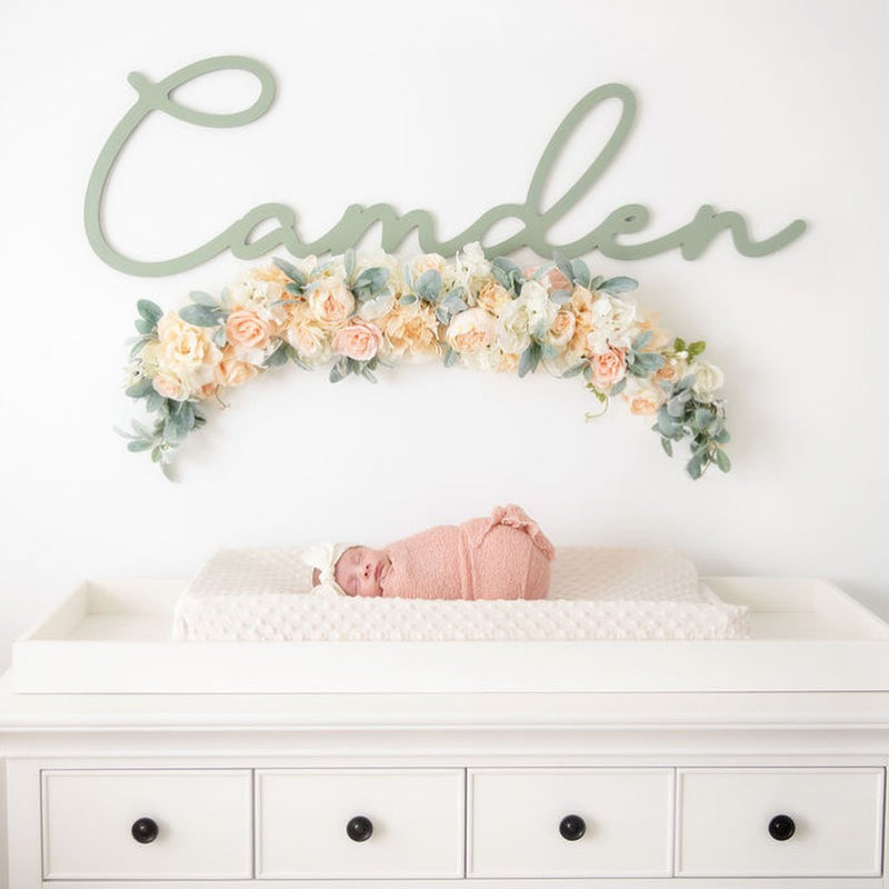 floral swag, wedding swag, nursery swag, bridal shower decoration, baby shower decoration, table decoration, first birthday high chair swag, photography prop, floral nursery, floral girl room decor, flower wall decor, mantle garland, nursery garland, wedding garland