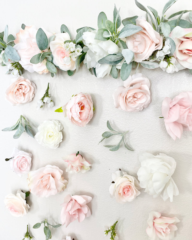 Flower Wall Hanging, Boho Baby Shower, Boho Bridal Shower Decor, Girl Nursery Decor Girl, Over the Crib Sign, Floral Wall, Flower Curtain