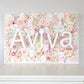 blush pink name decor nursery wall art girl nursery decor girl name sign