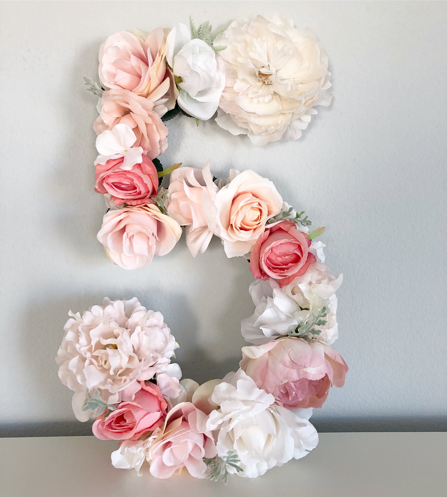 Flower Monogram Letter Custom Wedding Decor