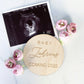 Custom Baby Announcement Wood, Wood Baby Coming in 2020, Baby Coming Soon, Personalized Baby Announcement, Custom Pregnancy Announcement