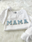 Chenille MAMA Patch Crewneck Sweatshirt