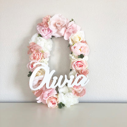 Floral Letter Name Sign