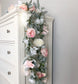 blush garland nursery garland decor floral nursery decor girl nursery baby shower decor bridal shower decor garland wedding garland