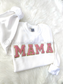 Chenille MAMA Patch Crewneck Sweatshirt