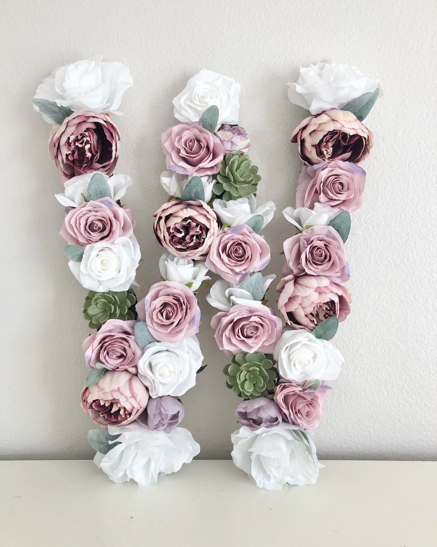 rose decor peony decor floral decor flower letter floral letter flower wall art