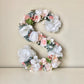 Floral letter baby name sign for bridal and baby shower decor