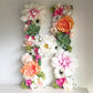 Floral letter boho flower initial for baby name decor