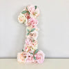 flower number floral number first birthday number 1st birthday photo