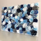 blue wall decor blue flower wall decor custom flower wall dahlia wall decor peony wall decor