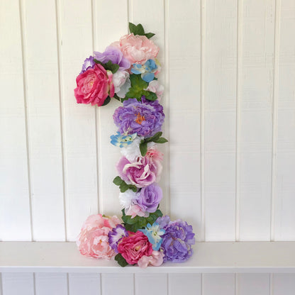 Wedding Decor Floral Letter Photo Prop Initial