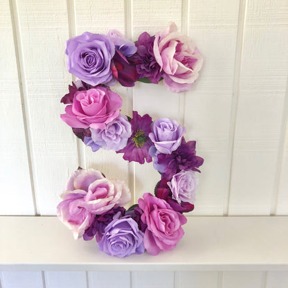Custom Floral Letter for Bridal Shower & Wedding