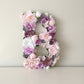 Floral letter lavender decor for girl nursery