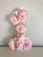 Custom Floral Monogram Wedding Photo Prop