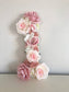 flower number floral number first birthday number 1st birthday photo girl