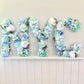 Floral letter flower initial custom wall decor