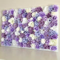 Lavender baby girl nursery floral wall faux silk crib decor