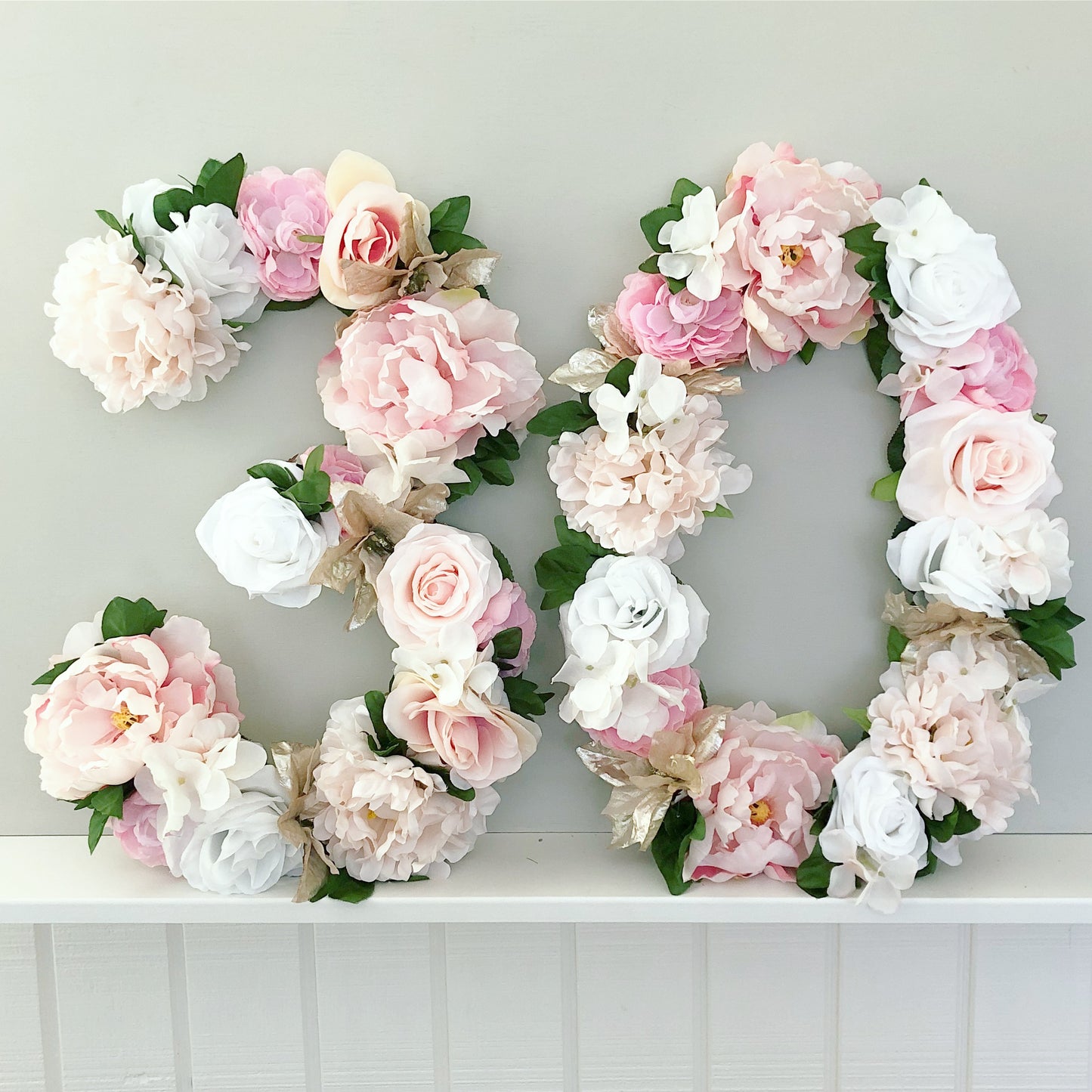 Custom Wood Floral Initial Boho Nursery Decor