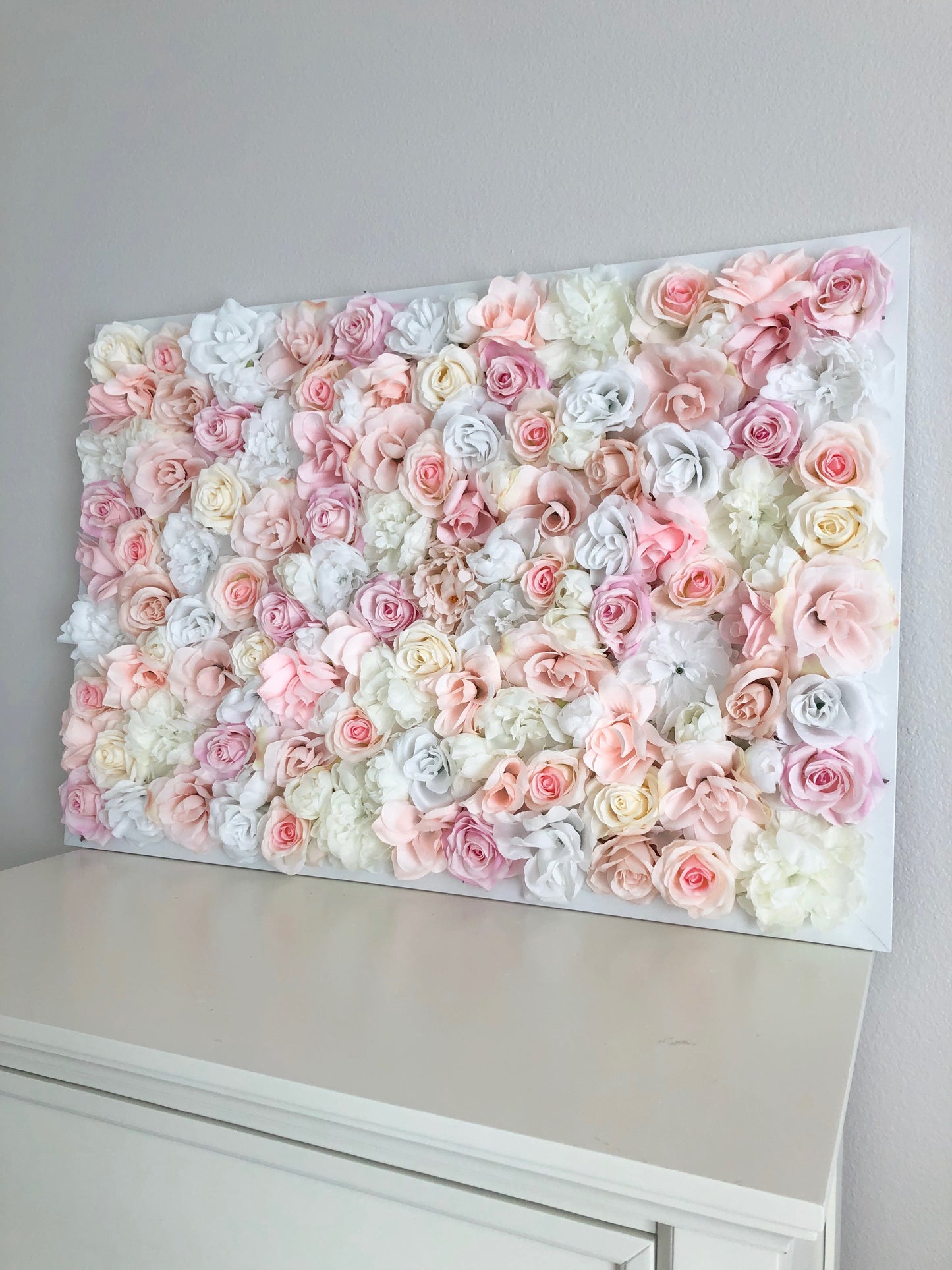 Birthday floral flower wall backdrop for first birthday photo shoot