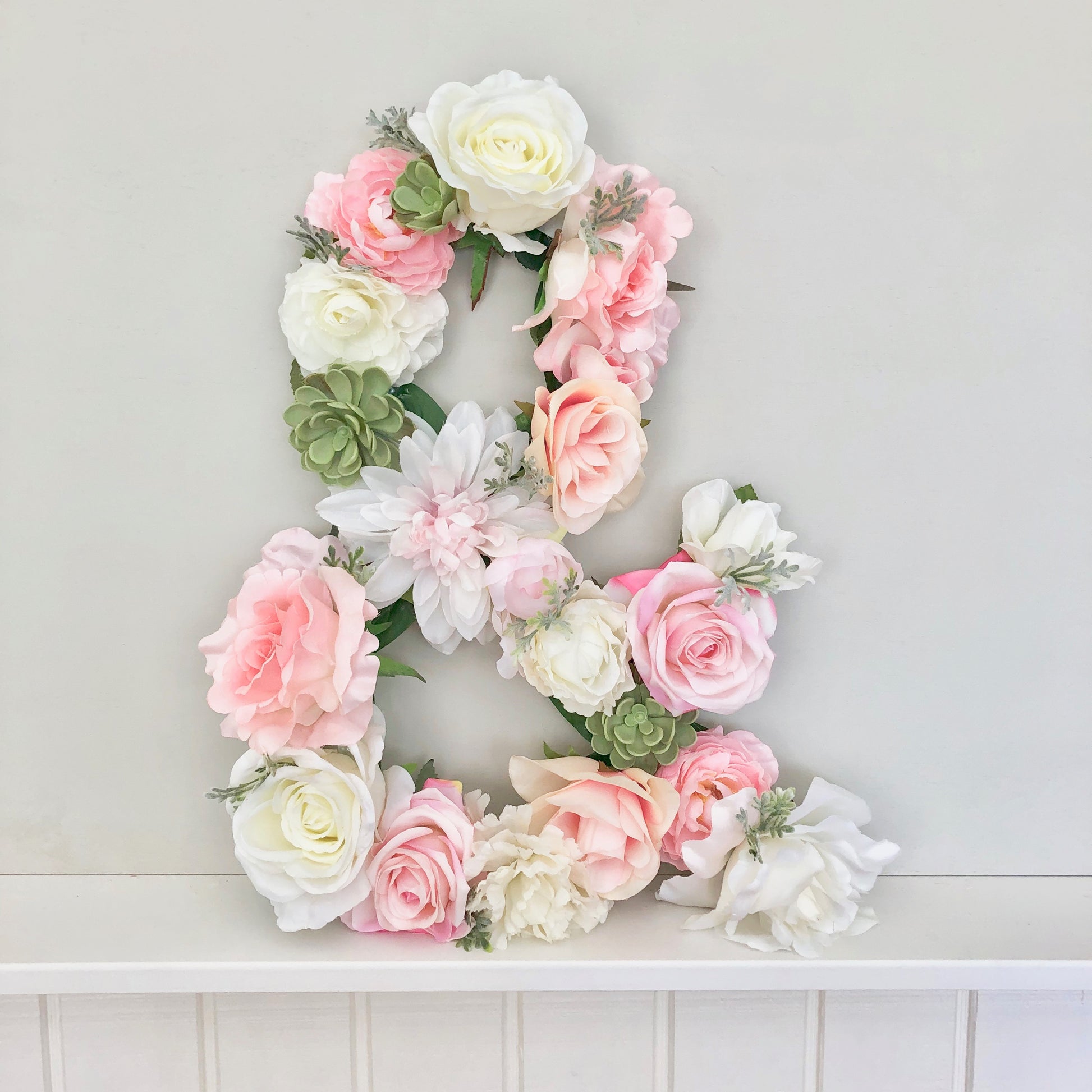 floral letter ampersand flower letter for wedding initials decor