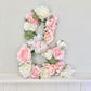 floral nursery backdrop letter ampersand for wedding initials decor