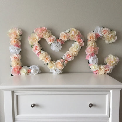 Faux Silk Flower Heart Luxury Wedding Reception Decor