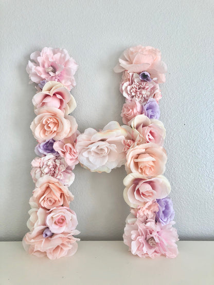 blush nursery decor blush flower wall blush name sign pink name decor girl name sign flower letter