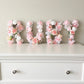 Floral letter baby name sign for nursery decor