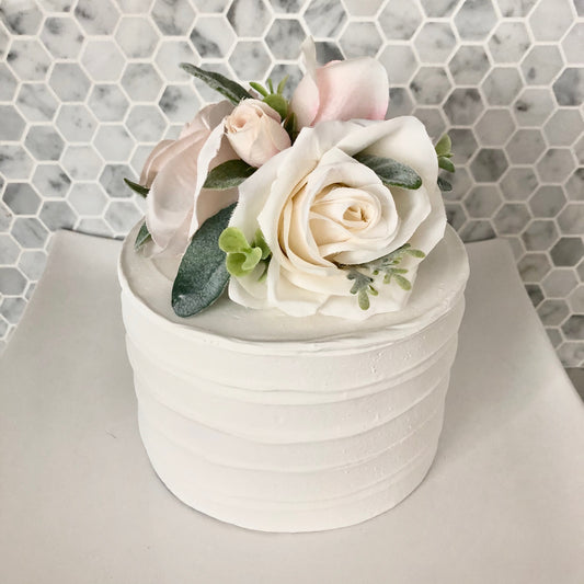 wedding cake topper ivory floral cake topper ivory wedding flowers