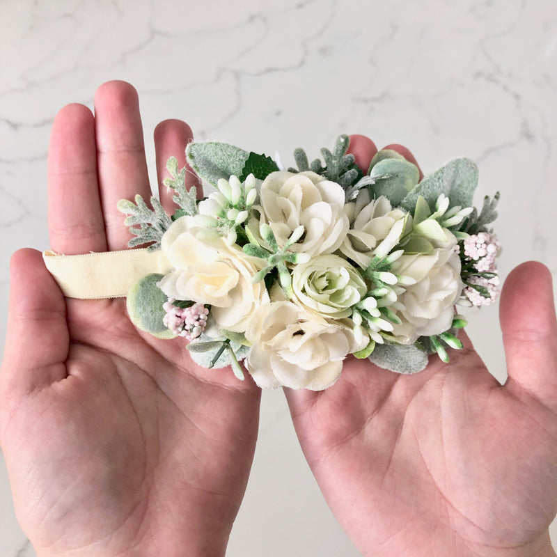 flower girl headband flower girl crown custom headband