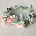maternity flower crown baby shower flower crown