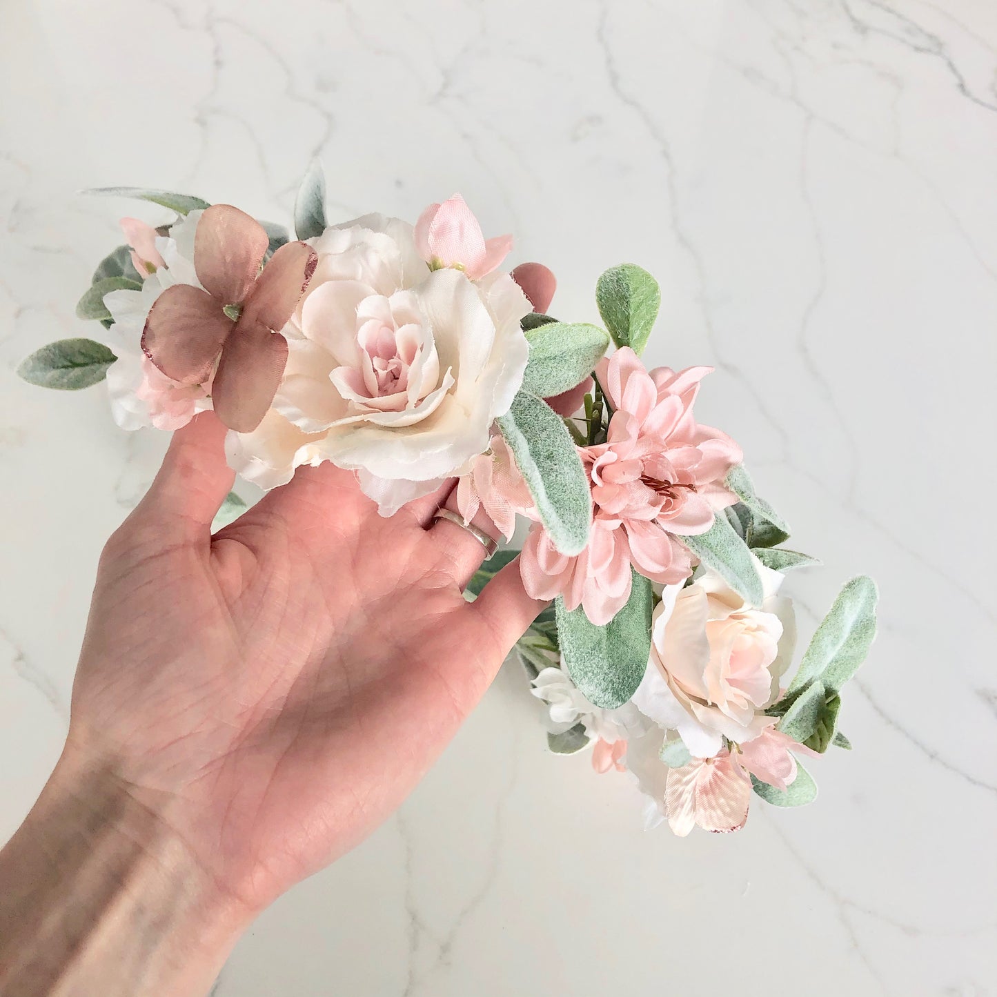 boho flower crown greenery flower crown