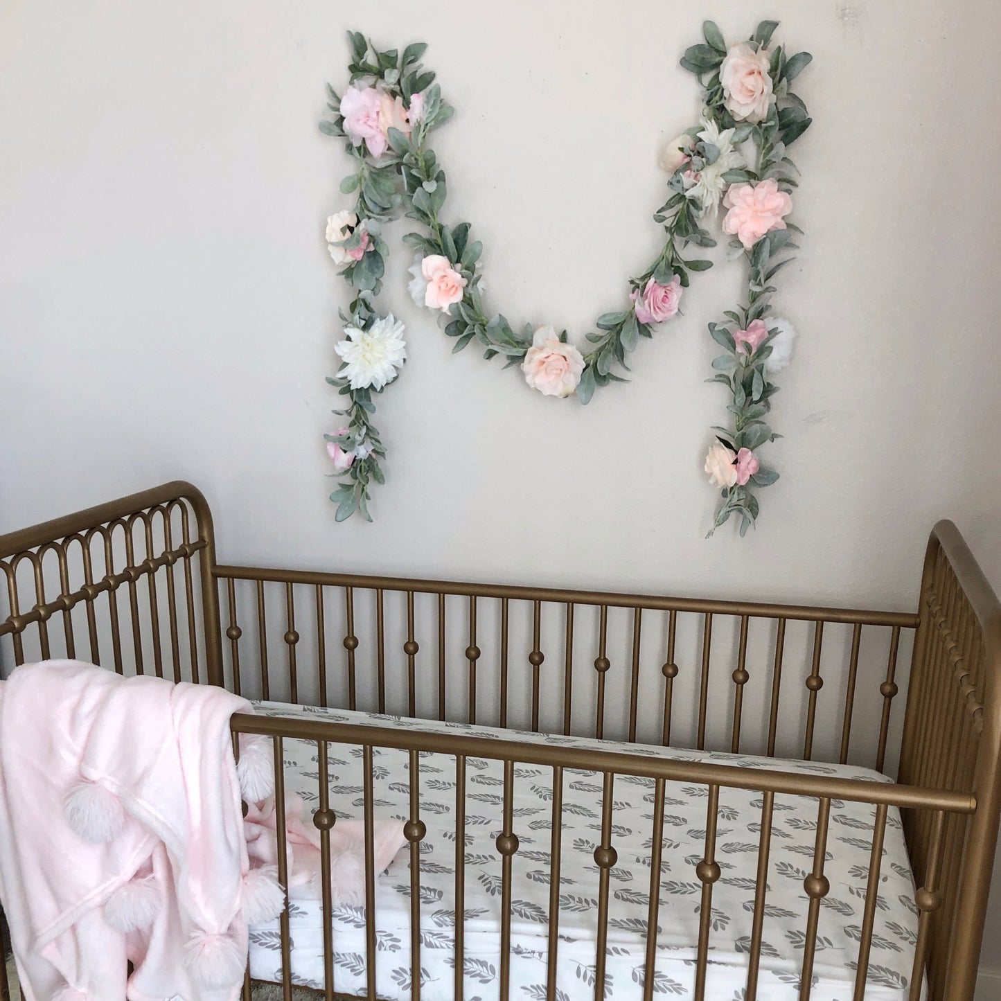 baby shower gift girl baby shower decor bridal shower decor nursery decor girl nursery floral garland