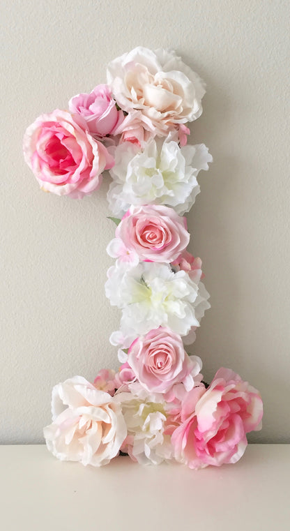 floral number flower number floral birthday