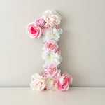 Custom Floral Number & Letter First Birthday Prop