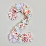 Custom Floral Number & Letter First Birthday Prop